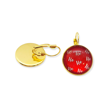 EARRINGS STEEL GOLD HOHOHO